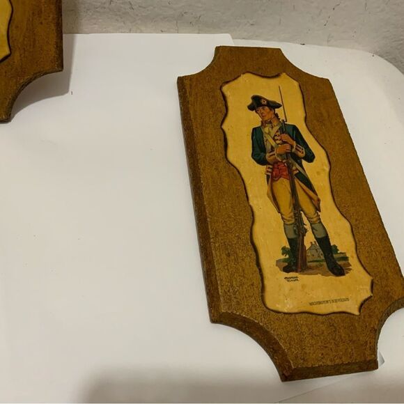 FREDERICK ELMIGER-SET OF 2, VINTAGE, REVOLUTIONARY WAR SOLDIER PRINTS 12”x6” A3 - Picture 2 of 5